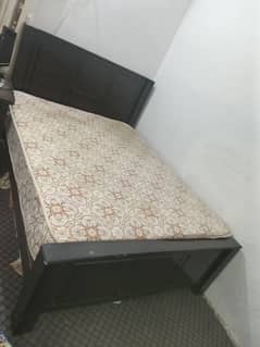 Bed with mattress