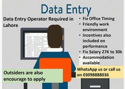 Vacancy Available Data Entry plus Dispatch