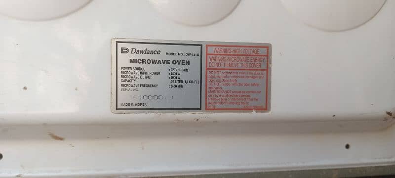Dawlance microwave Oven 1