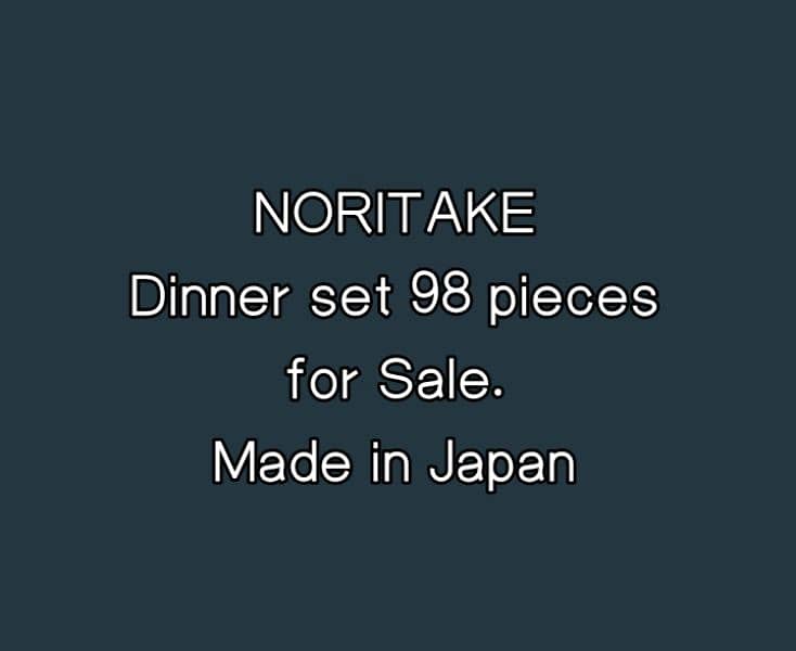 2 Noritake Dinner Sets 98 Peaces 9