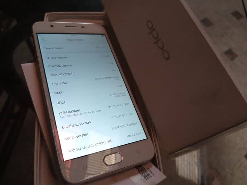 oppo A57 3/32 GB sath BOX b h touch new 3