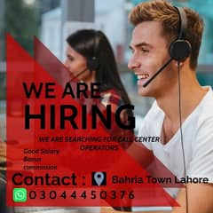 We are looking for Call Canter Agents