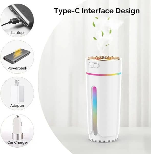 Portable Mini Humidifier with 7-color Lights  {0/3/4/7/4/9/5/8/5/0/8} 3