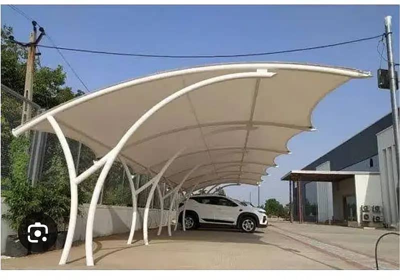 Window Shed,Tensile fabric shade, Fiber Glass Work,Car parking Shed 0