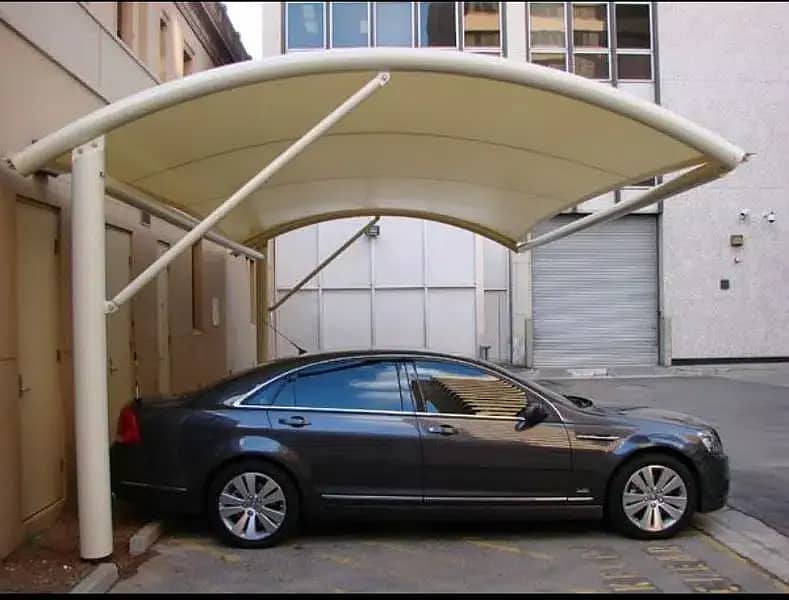 Window Shed,Tensile fabric shade, Fiber Glass Work,Car parking Shed 2
