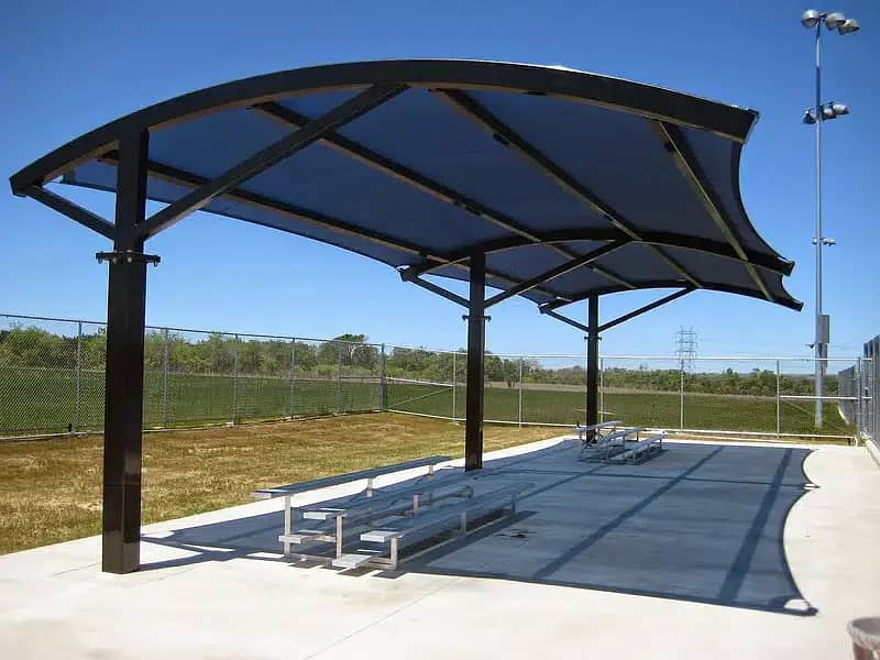 Window Shed,Tensile fabric shade, Fiber Glass Work,Car parking Shed 8