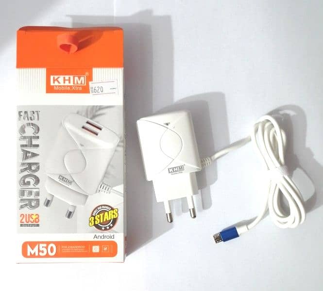 Fast Charger K H M 2 USB Ports Output M 50 - USB Charger Android 3