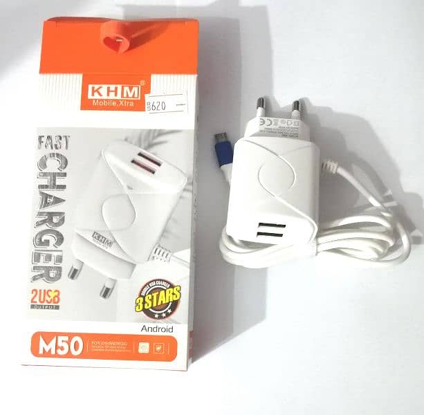 Fast Charger K H M 2 USB Ports Output M 50 - USB Charger Android 4