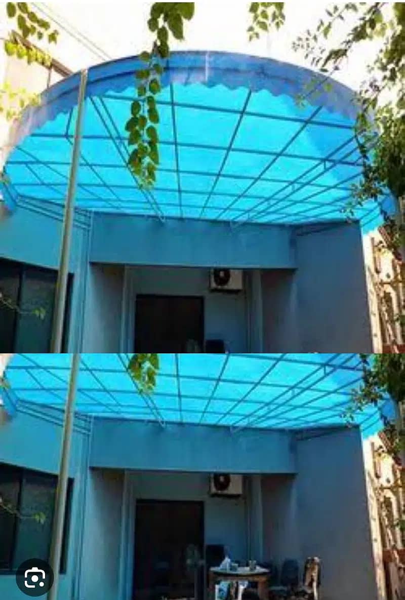Car parking Shed,Tensile fabric shade, Fiber Glass Work,Window Shed 4