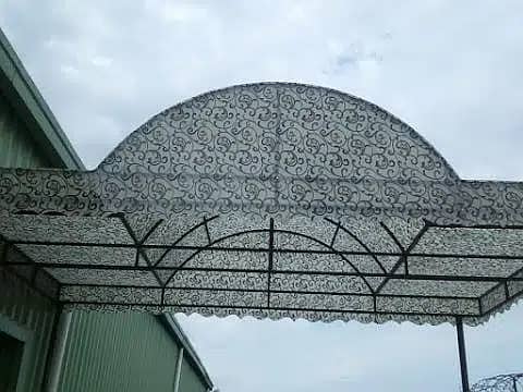 Car parking Shed,Tensile fabric shade, Fiber Glass Work,Window Shed 9