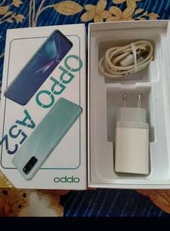 oppo a52 with box and charger