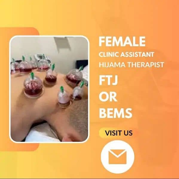 Female Clinical Assistant Required at Hijama Cupping | Clinic Hospital 2