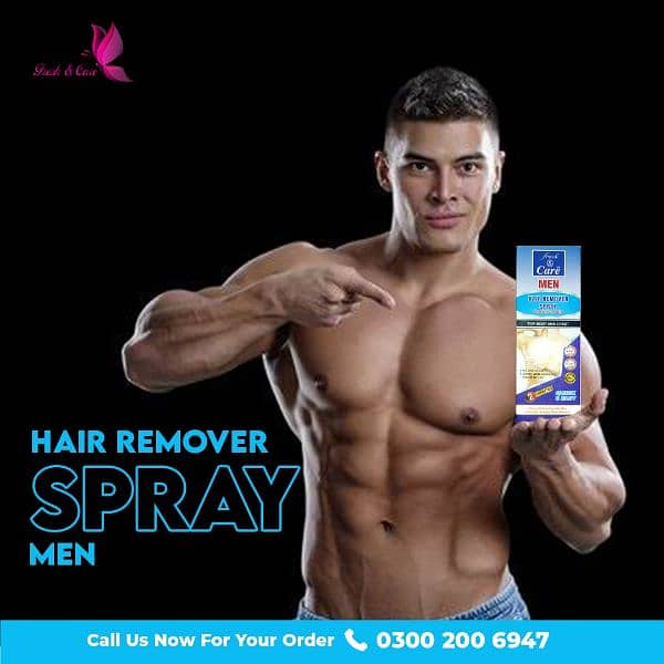 1st time in Pakistan Hair remover spray for Men 1