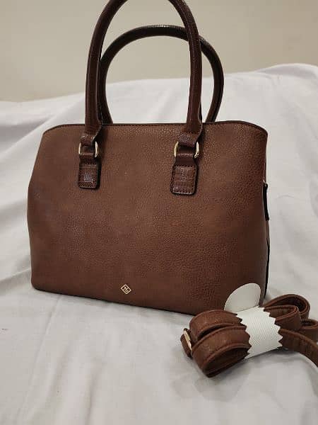 Brown satchel bag 0