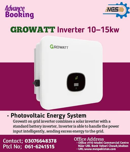 Growatt Inverter 10/15 KW 0