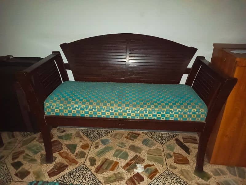 Wooden sofa set 3