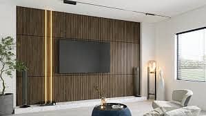 FALSE CEILING / WALLPAPERS / WOOD FLOOR / WALL PANELS/American kitchen 9