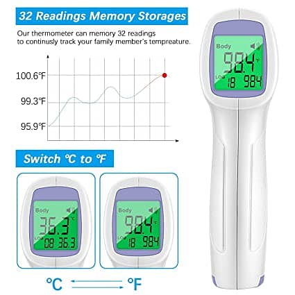 Non-contact infrared thermometer and Pulse Oximeter(Branded) 19