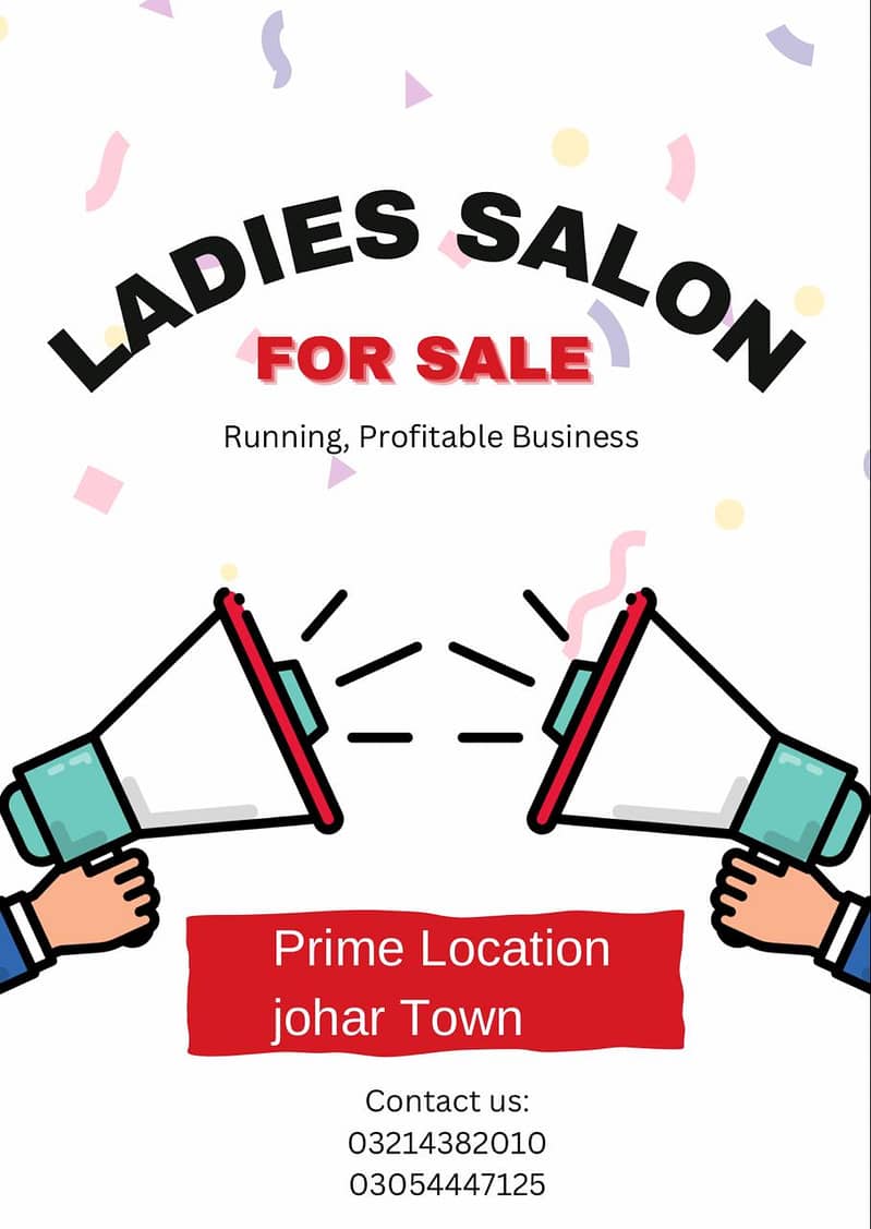 ladies salon and spa for sale 0