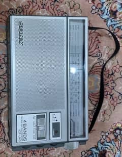 Sony Radio ICF-J40, 4 Band Radio, Made in Japan