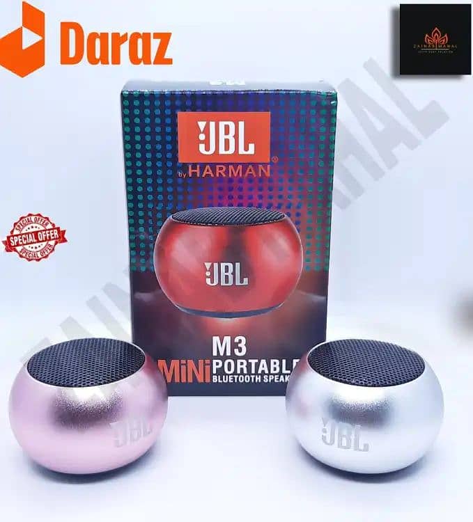 JBL M3 Mini Portable Speaker ||JBL Wireless Bluetooth Speaker 1