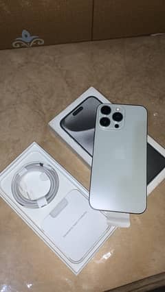 iphone 15 pro max jv white titanium complete box