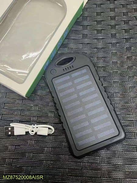 10000Mah Solar panel Power Bank 0