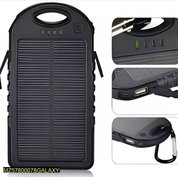 10000Mah Solar panel Power Bank 3