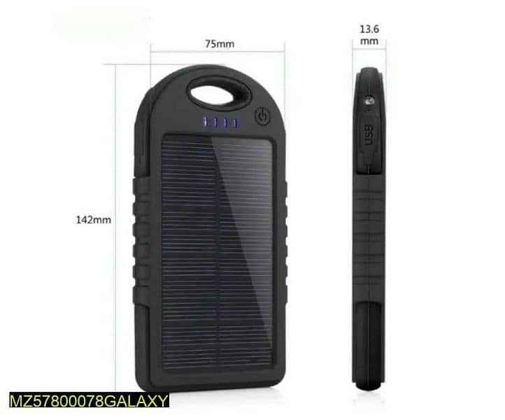 10000Mah Solar panel Power Bank 5