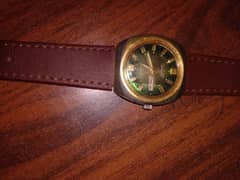 1972 vintage citizen 21 jewels automatic watch with emerald dial