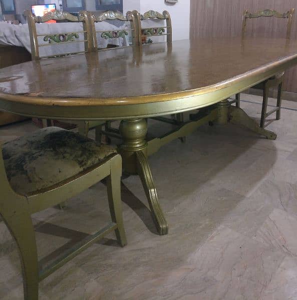 used dining table with 8 chairs 2