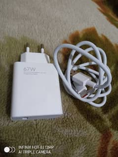 Redmi 13pro Charger and Cable 67watt new original with warranty