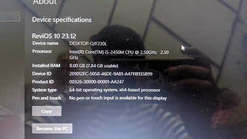 Acer i5 2nd Generation 4