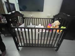 Baby Cot Few Times used - New Born to 5-year-old kids easily used.