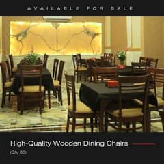 Chairs, Tables & Wooden bench