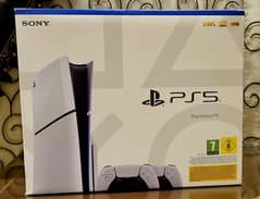 PS5 "Slim" Disk Edition with 2 Controllers (Europe) - Brand New 0
