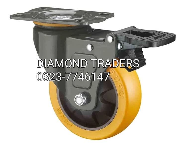 Industrial Trolley Wheel | Nylon Wheel | Teflon Wheel | Polyurethane | 8
