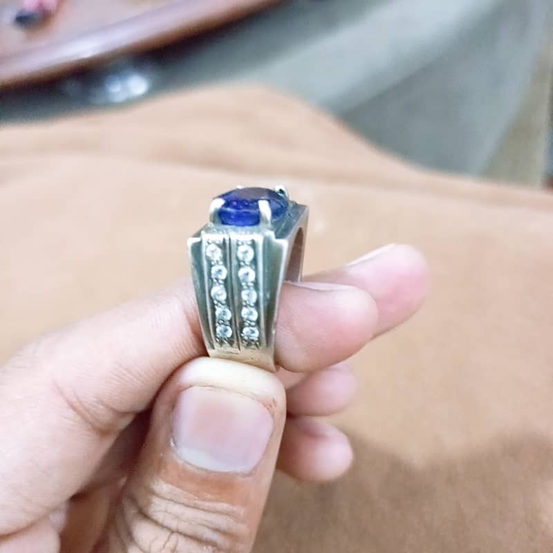 Blue Sapphire, Neelum Ring 4