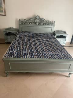 Bedroom Set (Bed, side & centre tables, mirror, charis, dressing)