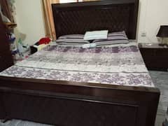 Double Bed For Sell Urgent with Side Tables
