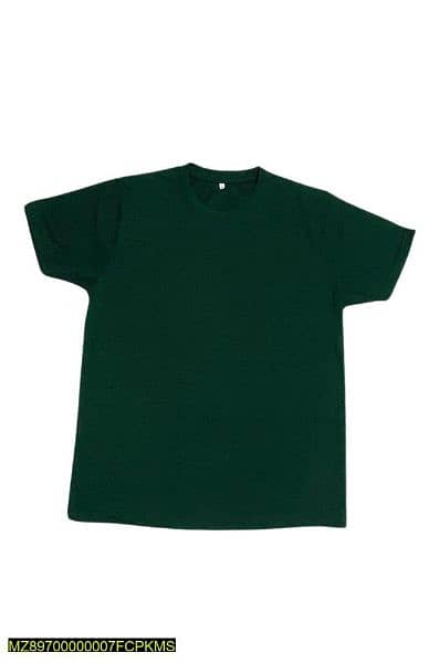 1 Pc Men's cotton plain T-shirt 0