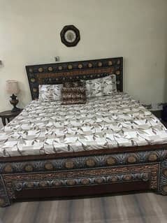 Used double bed without matress