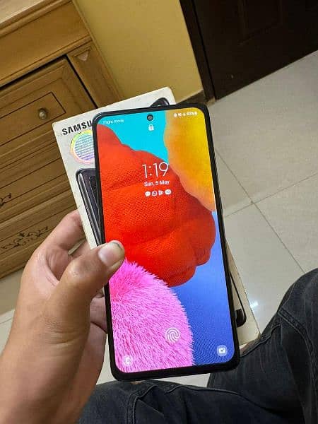 samsung a51 with box pta approved all okay. . . 1