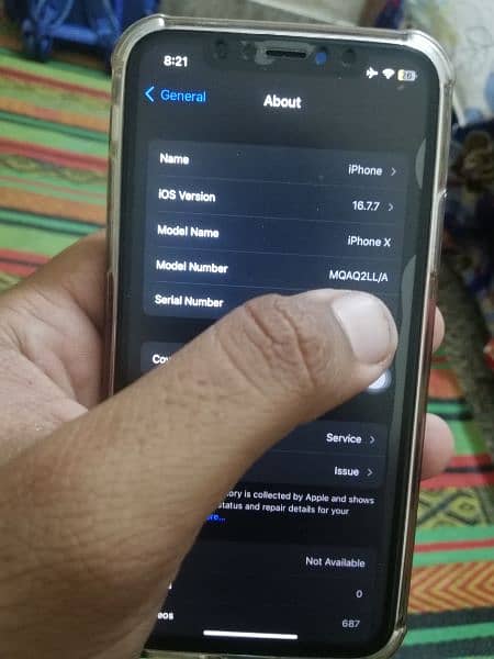 iphone x 64 gb jv non pta  2x camera not working panel changed 35k fix 4