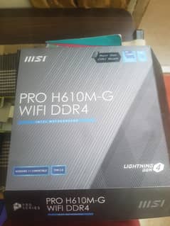 Msi PRO H610m-G WIFI with i3 12th gen