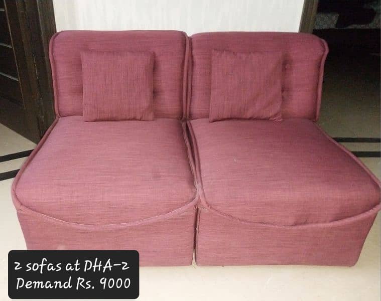 Beautiful L Shape Sofa. Also 2 single sofas 2