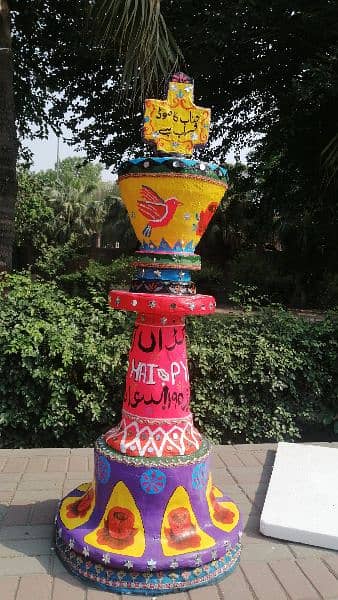 Chess piece with truck art 1