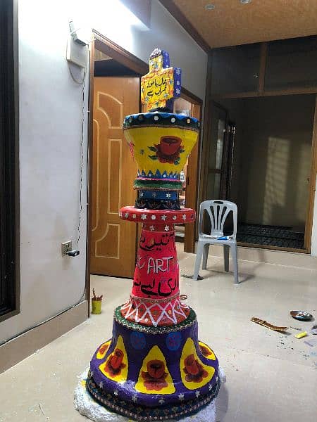 Chess piece with truck art 4