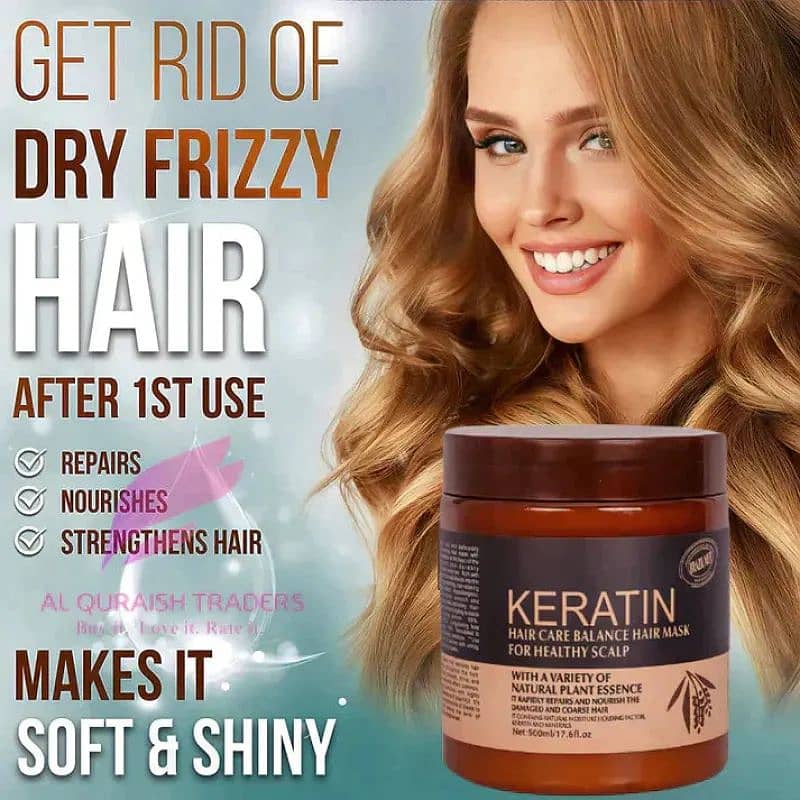 Keratin Hair Care Balance Hair Mask & Hair Treatment – (500ml) Product 1