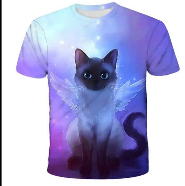 Boys T shirt cat Printed 1